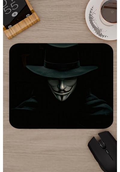 V For Vendetta V4 22x18 Gaming Kauçuk Kaymaz Taban Mouse Pad Fare Altlığı