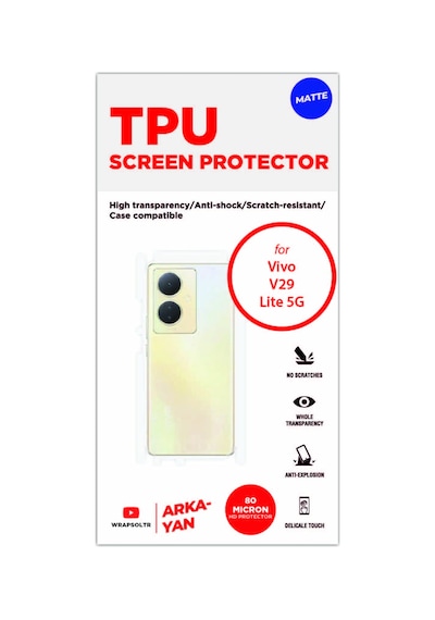 Vivo V29 Lite 5g Mat Arka Ve Yan Kaplama Tam Kaplayan Hd Film