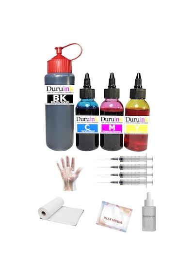 Duruink Brother Dcp-t420w Uyumlu 500ml Siyah + 3x100ml Renkli Mürekep Seti