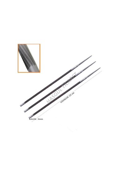 Hsgl Motorlu Testere Eğe 5/32 91 Ayak İçin 3 Lü Set N11.1105