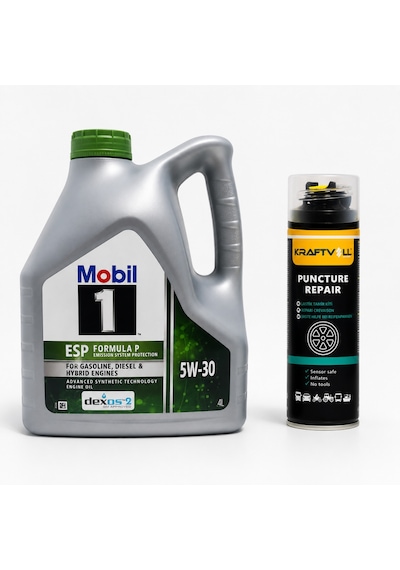 Mobil 1 Esp Formula P Dexos2 Dpf Motor Yağı 5W-30 4 L + Lastik Tamir Kiti 400 ML