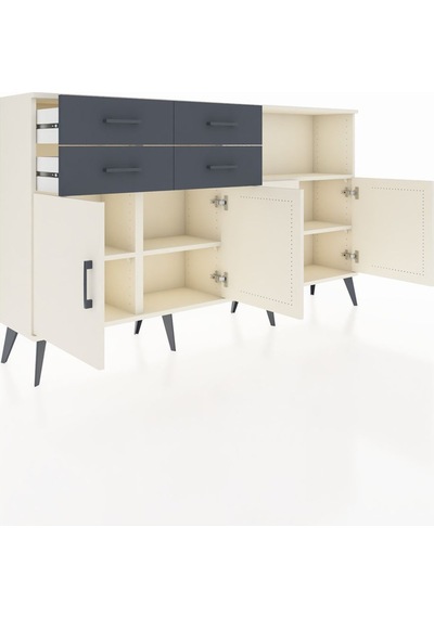 Arges Konsol 4 Raflı 4 Çekmeceli 4 Kapaklı 176x30x99 Aytaşı-aytaşı/antrasit Aytası/antrasıt - Aytası Arges Konsol 4 Raflı 4 Çekmeceli 4 Kapaklı 176x30x99 Aytaşı-aytaşı/antrasit Aytası/antrasıt - Aytası
