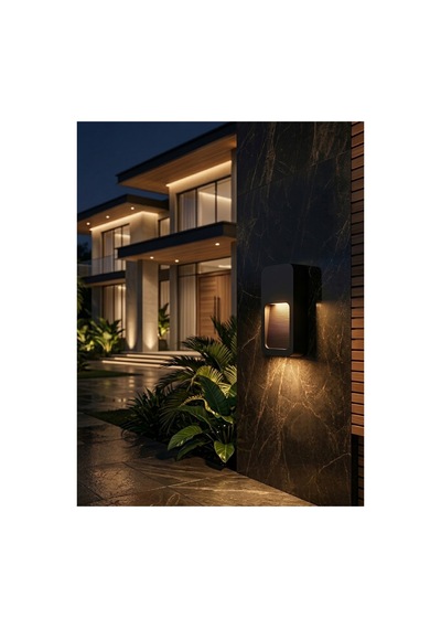 Avva 2w Siyah 3000k Led Duvar Armatürü Ip65 Siyah - 938652111 Siyah