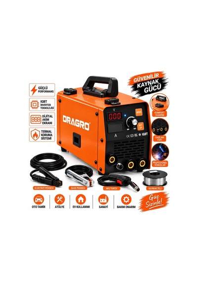 Dragro Drg-250 İnvertör 250 Amper T Gazsız Gazaltı Kaynak Makinesi