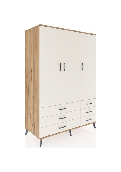 Kronos Dolap 5 Raflı 6 Çekmeceli Tek Askılı 132x59x195 Çam-aytaşı/aytaşı Aytası/aytası Kronos Dolap 5 Raflı 6 Çekmeceli Tek Askılı 132x59x195 Çam-aytaşı/aytaşı Aytası/aytası