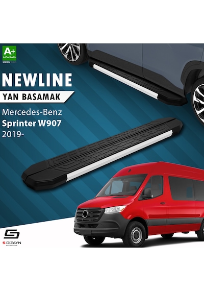S-dizayn Mercedes Sprinter W907 Orta Şase Newline Aluminyum Yan B