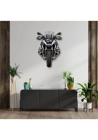 Macera Motosikleti Ön Görünüm - Metal Tablo - Dec0223 46 X 65 Cm Çok Renkli