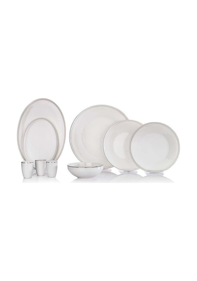 Schafer Adel Platin Yemek Takımı - 56 Parça - Platin - 1s0020 -01001-plt01
