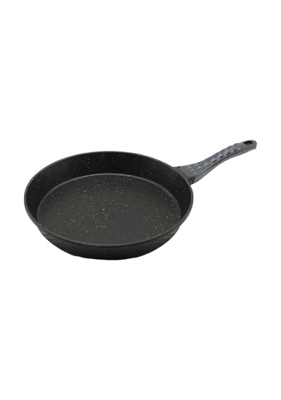 32cm Döküm Tava Kabartma Piramit Desenli Bakalit Sap 18.2cm Poşetli Ambalaj Çok Renkli
