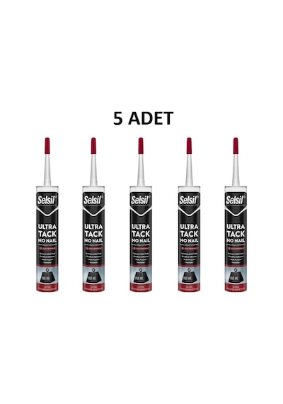 Ultra Tack Beyaz Silikon 290 Ml 5 Adet