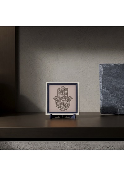 Fatma'nın Eli İkonlu Modern Dekoratif Obje, Ev Ve Ofisiniz İçin Modern Bir Aksesuar 10x10 Cm