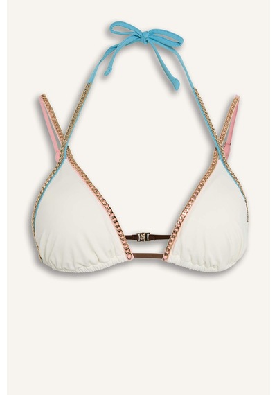 Defacto Lilyrose X Defacto Regular Fıt Bikini Üstü H8839ax26hswt16 Beyaz-wt16