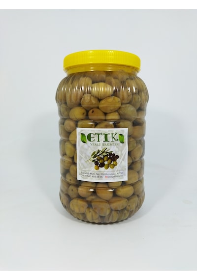 Etik Yerli Ürünler Domat Cinsi İri Boy Kırma Tatlanmış Zeytin 3 KG