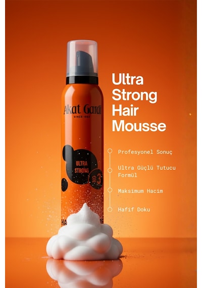 Akat Gardi Saç Köpüğü Ultra Strong No:3 Turuncu 200 Ml