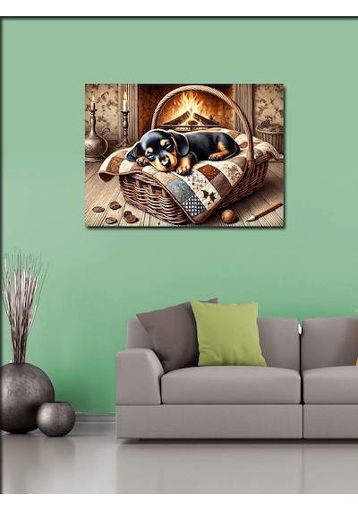 Kanvas Tablo Sıcak Yuva Köpeği