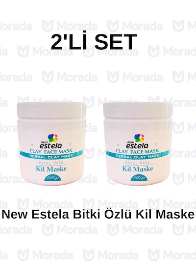 Profesyonel Bitki Özlü Kil Maske 600gr X2 Adet