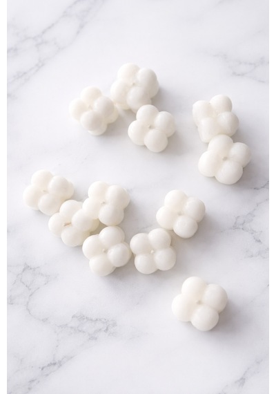 Beyaz Mini Bubble Mum 12 Adet Dekoratif Set Sevgiliye, Doğum Günü, Düğün & Kına Sürprizi Beyaz - 855749873 Beyaz