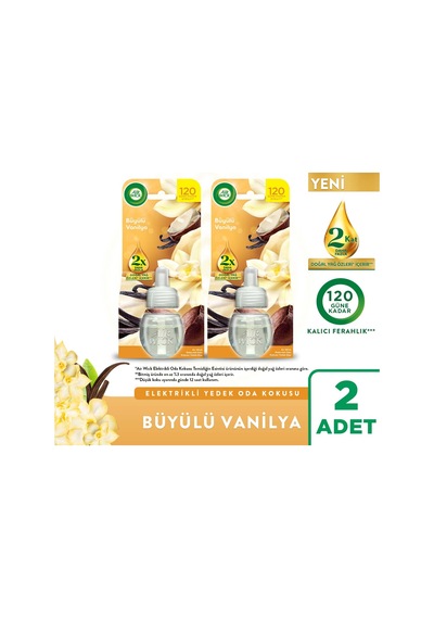 Elektrikli Oda Kokusu Yedek Şişe Büyülü Vanilya 2x19 Ml