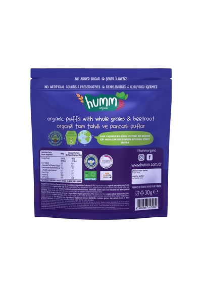Organik Pancarlı Ve Tam Tahıllı Puflar, 1 Paket Diğer