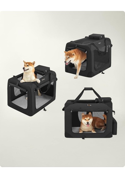 Köpek Kutusu, Katlanabilir, Taşıma Kutusu, Köpek, L, Köpek Çantası, Oxford Kumaş, File Kumaş, Nefes Alır, Taş
