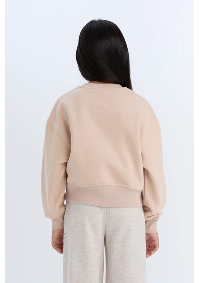 DeFacto Kız Çocuk Relax Fit Bisiklet Yaka Basic Düz İçi Yumuşak Tüylü Kalın Sweatshirt D4298A824WNBG390 Bej DeFacto Kız Çocuk Relax Fit Bisiklet Yaka Basic Düz İçi Yumuşak Tüylü Kalın Sweatshirt D4298A824WNBG390 Bej