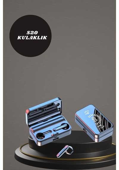 Aynalı Bluetooth Kulaklık Ve 7 Kordonlu Akıllı Saat Dijital Göstergeli Uzun Pil Ömrü Standart
