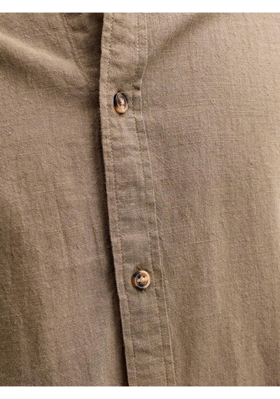 Jjesummer Lınen Blend Shırt L/s Sn Falcon Falcon