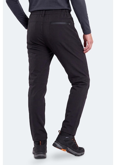 Slazenger Cocoa I Erkek İçi Polarlı Rüzgar Ve Su Geçirmez Softshell Siyah Pantolon