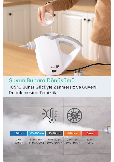 Livenzi JJB-303 El Tipi Buharlı Temizleyici