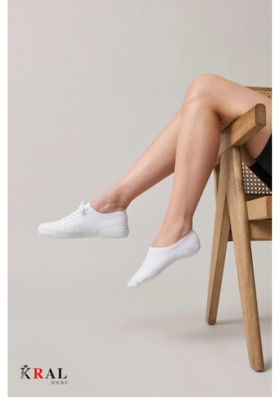 Kral Socks Unisex Düz Desen 3 Çift Pamuklu Terletmez Yazlı Çorap Asorti
