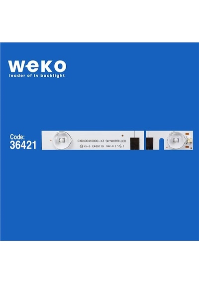 Wkset-6068 36421x4 Cxd400410000-x3 Skywort.lcd 4 Adet Led Bar Tvnizi Açıp İçindeki Led Barla Birebir Aynısı Olduğunu Görmeden Almayınız. Sonrasında İade Almamaktayız. Beyaz Wkset-6068 36421x4 Cxd400410000-x3 Skywort.lcd 4 Adet Led Bar Tvnizi Açıp İçindeki Led Barla Birebir Aynısı Olduğunu Görmeden Almayınız. Sonrasında İade Almamaktayız. Beyaz