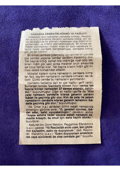 1 Nisan 2007 Takvim Yaprağı - Nostalji Koleksiyonluk Takvim Yaprağı