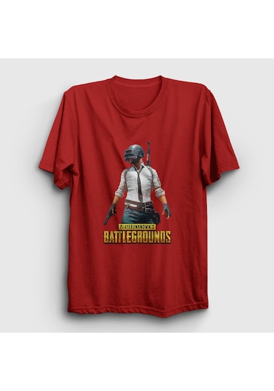 Presmono Unisex Cover Pubg T-shirt Kırmızı