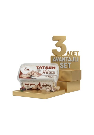 Tatşen Helva Kakaolu 3x700 Gr