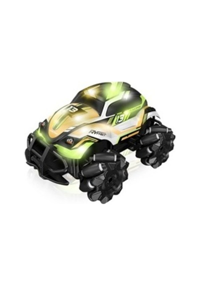 Stunt 4x4 Işıklı Araba - Uzaktan Kumandalı Full Fonksiyon Şarjlı 2.4g , Beyaz-yeşil Genel