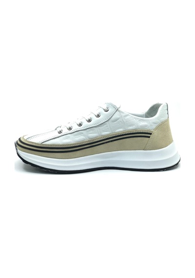 Dropland 9141 Hakiki Deri Erkek Casual Ayakkabı Beyaz