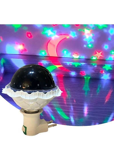 Buffer Kristal Gökyüzü Modlu Yıldızlı Hareketli 360 Derece Dönen Kristal Led Ampul 11