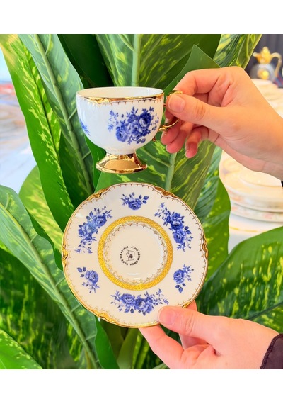 6 Kişilik Vintage Elisabeth Kahve Fincanı-7799 Çok Renkli