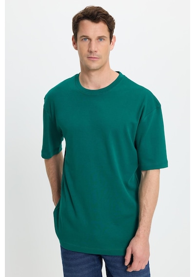Tudors Unisex Oversize Geniş Kesim %100 Pamuk Yumuşak Dokulu Basic Bisiklet Yaka Yeşil Tişört-35178 Yeşil Tudors Unisex Oversize Geniş Kesim %100 Pamuk Yumuşak Dokulu Basic Bisiklet Yaka Yeşil Tişört-35178 Yeşil