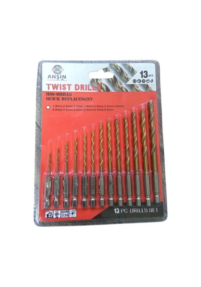 Anşin Drills Matkap Seti 13 Parça