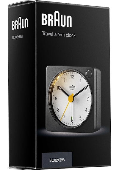 Braun Bc02xbw Siyah-beyaz Klasik Seyahat Analaog Alarmlı Masa Saati Brn.bc02xbw