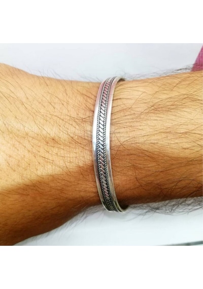 Oriental Kuyumculuk Jewellery Gümüş Erkek Bilezik Gümüş