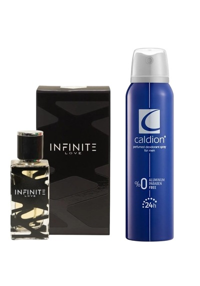 İnfinite Love E2 Erkek Parfüm EDP 50 ML + Caldion Erkek Sprey Deodorant 150 ML