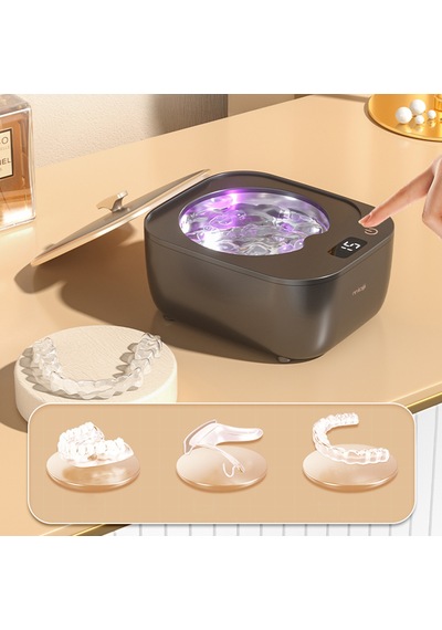 Mioji Mio Uv2c Ultrasonic Protez, Dişlik Ve Takma Diş Temizlik Cihazı Siyah