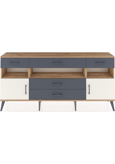 Arges Konsol 3 Raflı 5 Çekmeceli 2 Kapaklı 176x30x83 Çam-aytaşı/antrasit Aytaşı/antrasit Arges Konsol 3 Raflı 5 Çekmeceli 2 Kapaklı 176x30x83 Çam-aytaşı/antrasit Aytaşı/antrasit