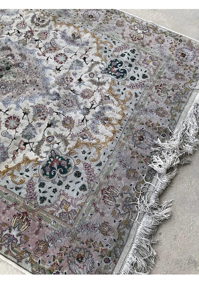 El Dokuma İpek Yün İran Tebriz Halı 210x150cm 002 Teşhir Ürün