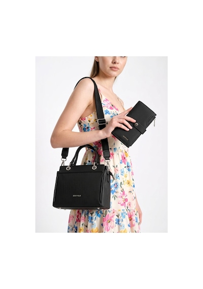 Just Polo Siyah Çanta & Cüzdan Kombini Güçlü Stil Ve Kusursuz Uyum 46590506