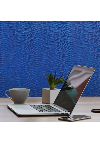 Tink 3d Kendinden Yapışkanlı Akustik Keçe Panel Duvar Kağıdı Desenli 52x98 Cm 2 Adet 1 M² Mavi