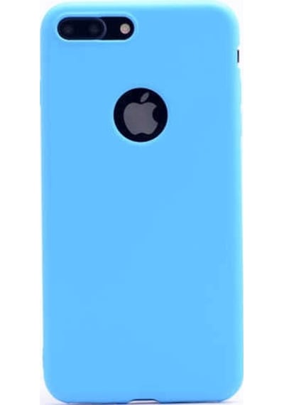 Noktaks - Apple Uyumlu iPhone 8 Plus - Kılıf Mat Renkli Esnek Premier Silikon Kapak - Siyah