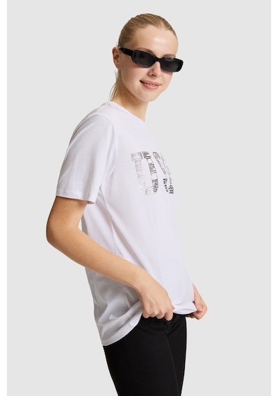 U.S. Polo Assn. U.s. Polo Assn. Kadın Beyaz Tişört Basic 50321690-vr013